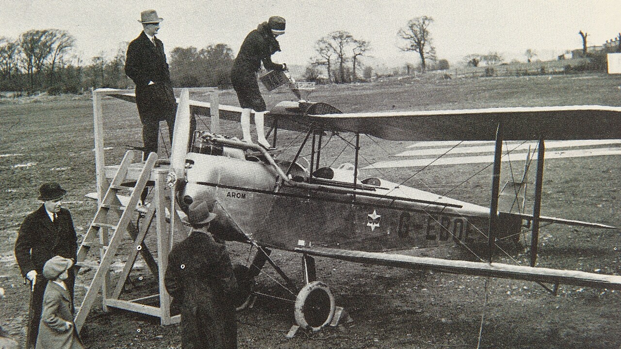 photograph of Shell's business fligth