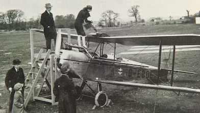 photograph of Shell's business flight