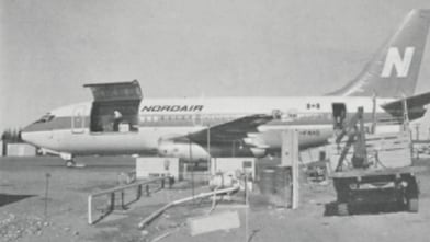 Side view of old plane