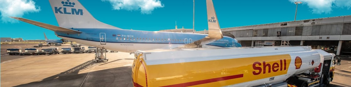 Shell fuel truck