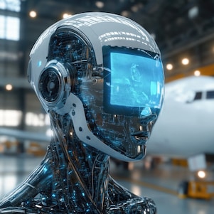 Futuristic human robot