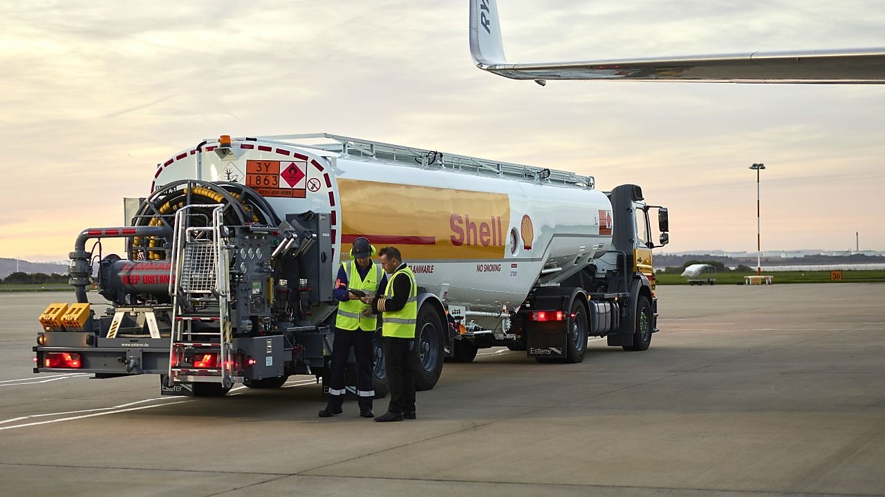 Shell Aviation fuel tank
