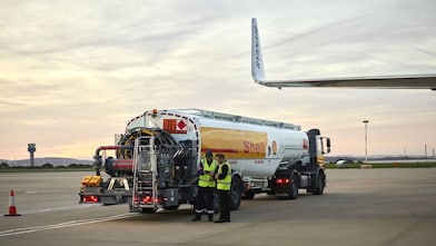 Shell Aviation fuel tank