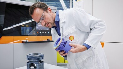 A scientist checking the gear and lubricant