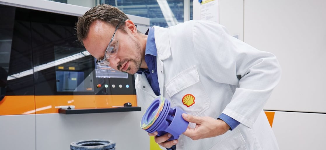 A scientist checking the gear and lubricant
