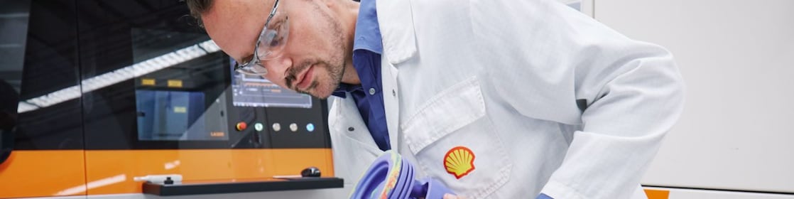 A scientist checking the gear and lubricant