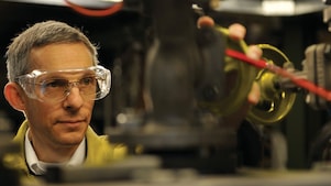 Man operating the equipment