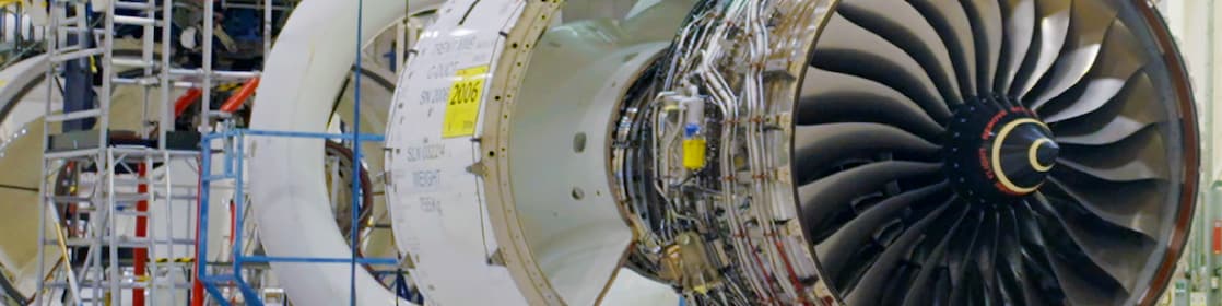Airplane turbine engine assembly plant