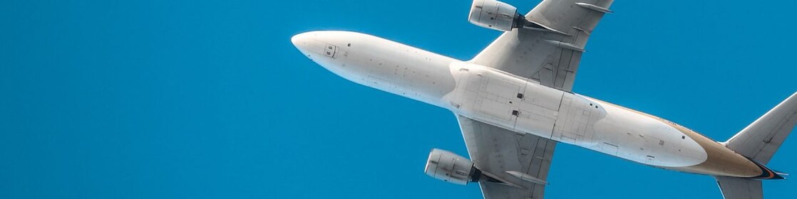 Passenger Jet with a Sky background