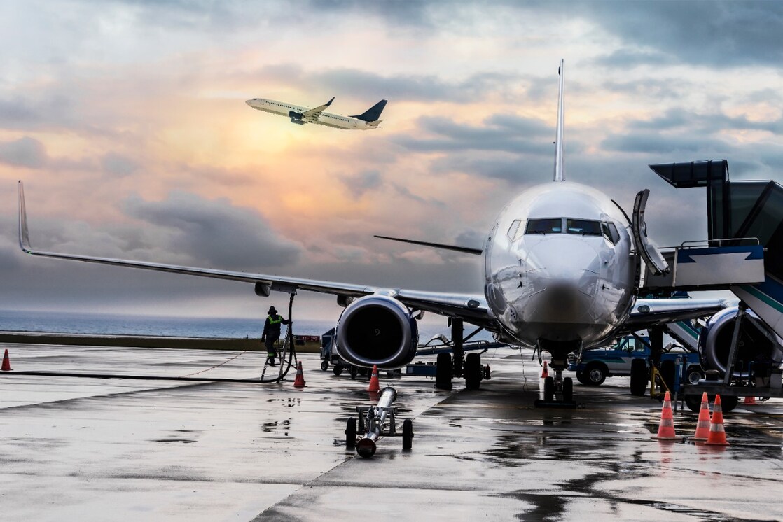 Aircraft at airport