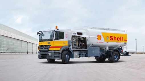 Shell truck at aviation