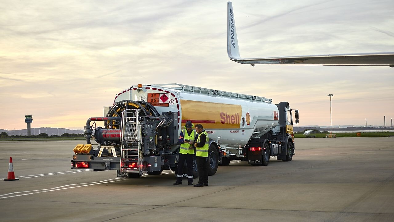 Shell Aviation fuel tank