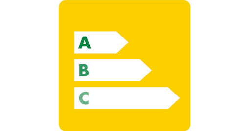 three yellow arrows labeled A, B and C