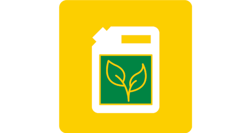 an icon of Ican with leaf imprinted on it