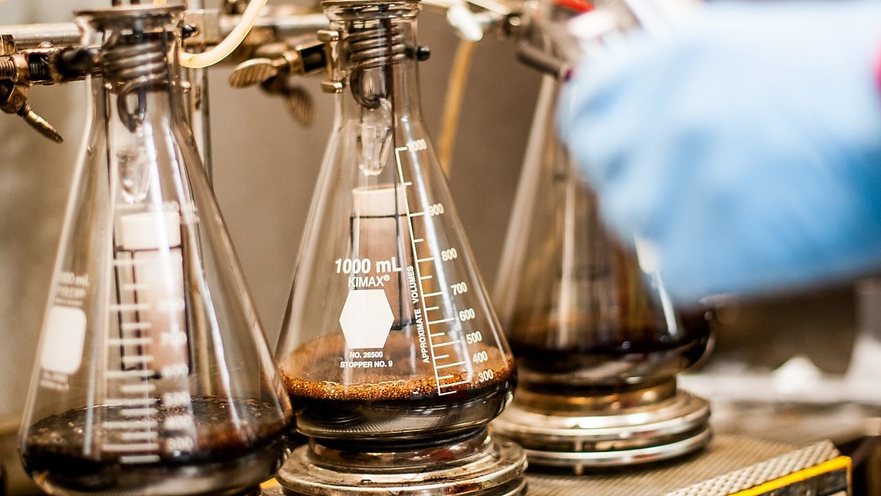 Amine gas treating scientists at Shell Scotford Refinery