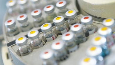 Vials resulting from Shell CO2 Capture System