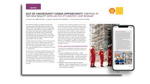 FCC-PT and FCC unit revamp scenario