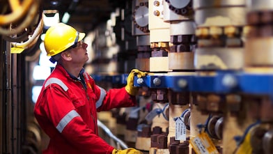 Young worker looking forward to an energy evolution