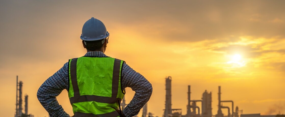 man standing and watching to shell company