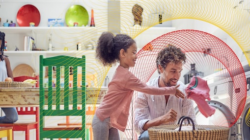 father with his daughter