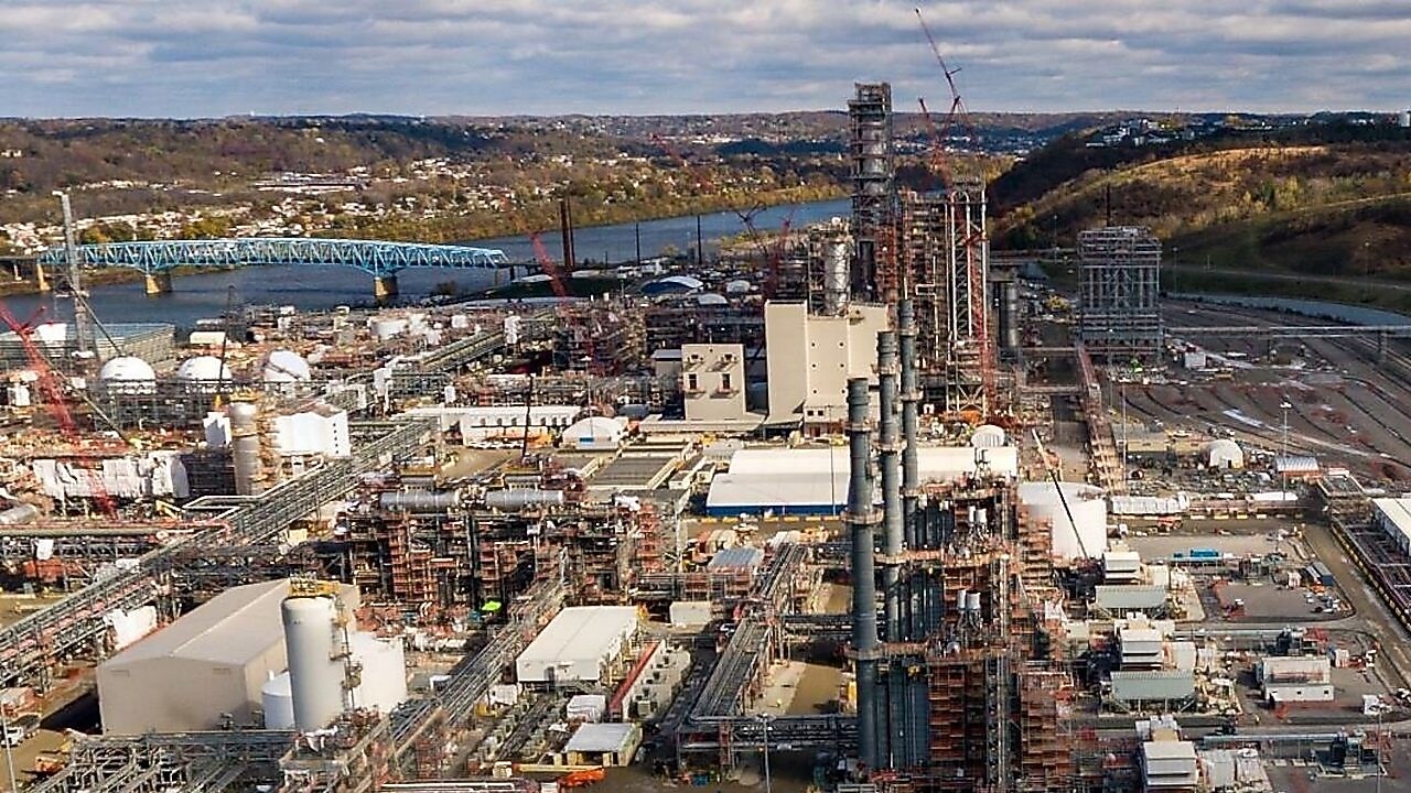 Aerial view of plant