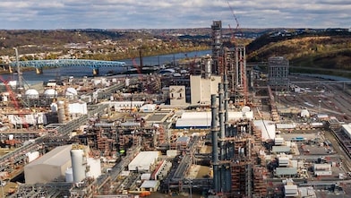 Aerial view of plant
