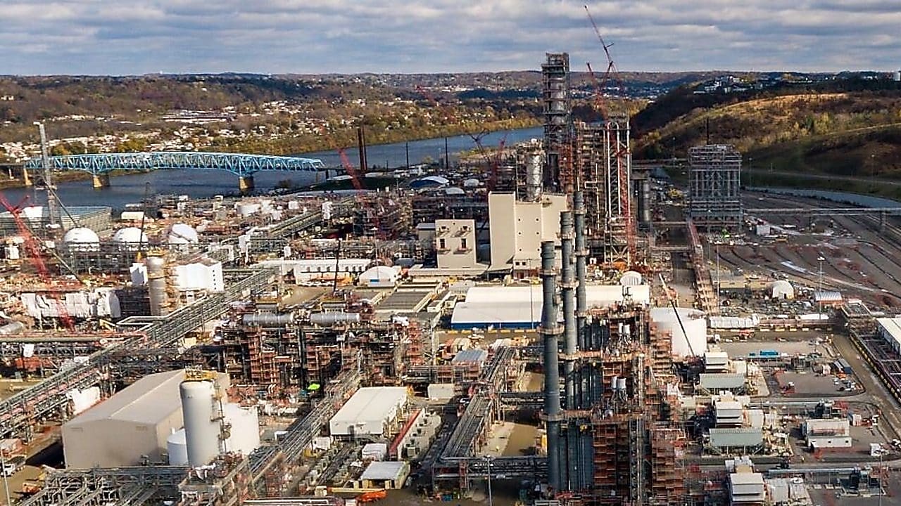 Aerial view of plant