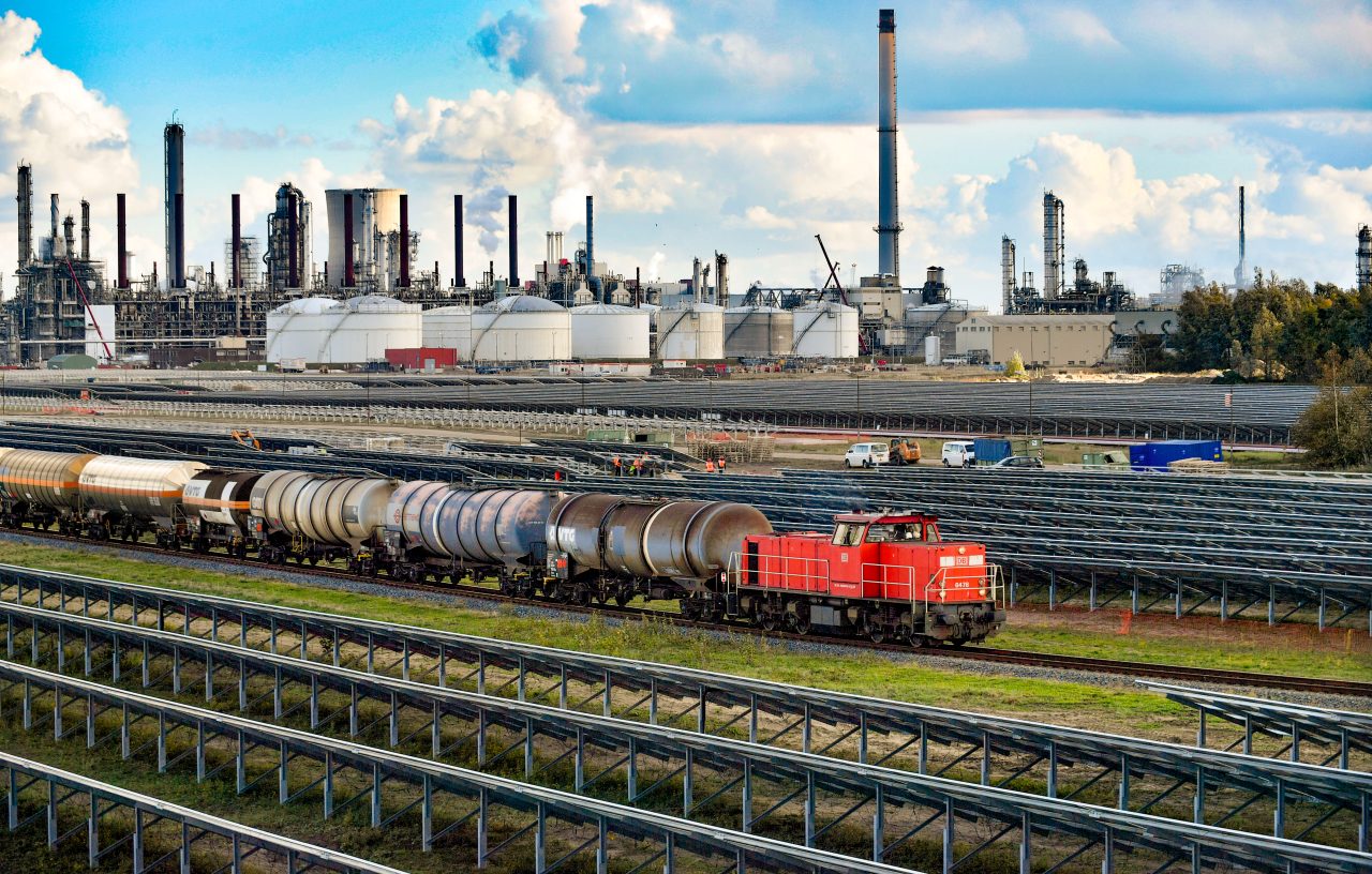 Railway train in Refinery Plant