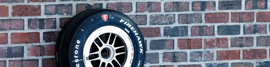 Tyre on road