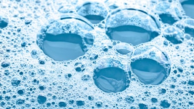 chemicals ethylene oxide close up of some bubbles