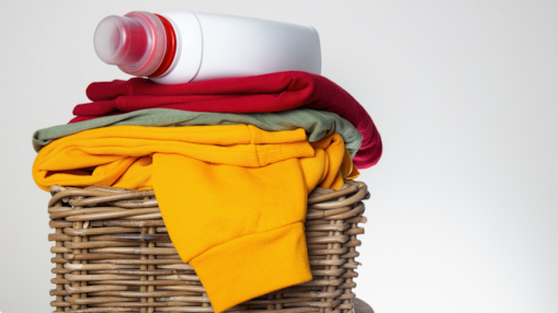 Cloths folded and kept in tub
