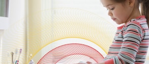 A baby washing her hands