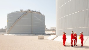Employees at the Pearl GTL plant