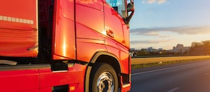 Heavy duty vehicle on highway