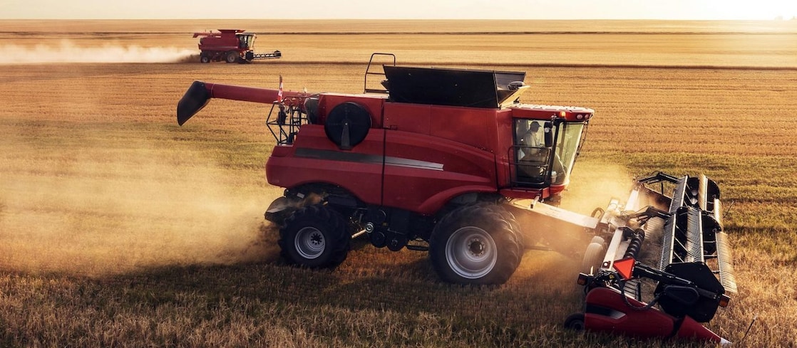 Image of agriculture truck on field