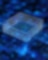 Blue and digital computer chip on a digital circuit