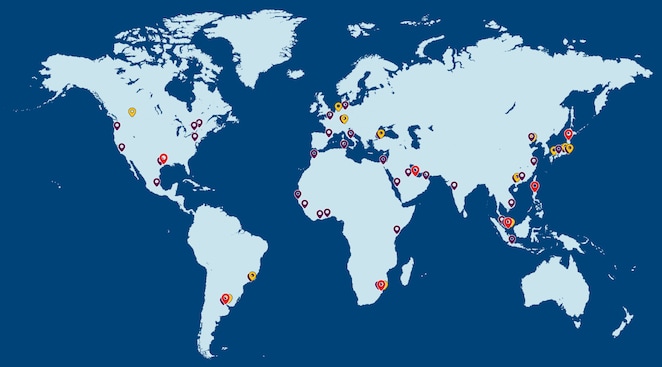 Thermal fluids global map