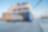 Truck loading onto ship