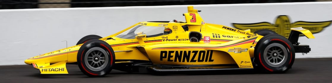 Scott McLaughlin sits in his Indy Car