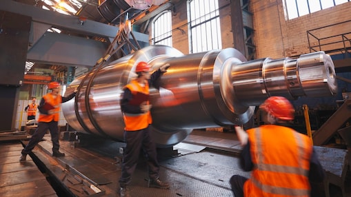 Machine and employees