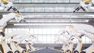 Robots in factory