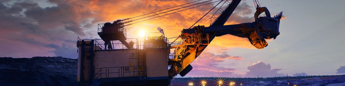 Machinery at dawn