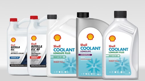 A selection of Shell Coolant products