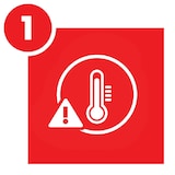 Red icon with thermometer
