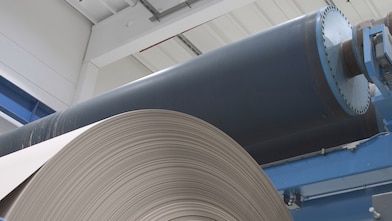 Close up of a paper mill