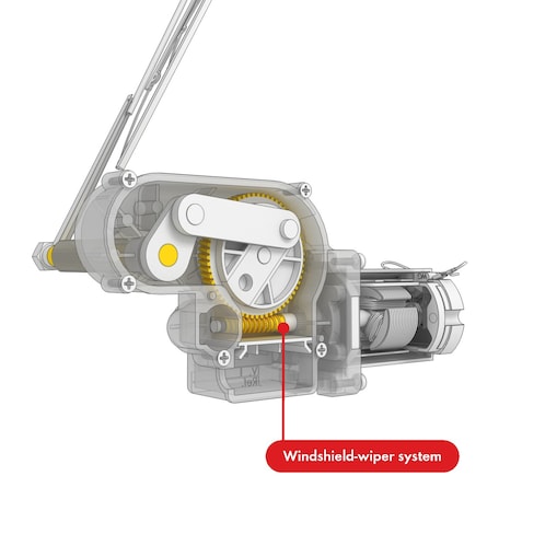 Model of a windshield-wiper system