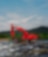 Construction excavator in environment