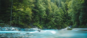water flowing