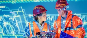 Two engineers discussing