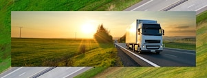 Truck on a highway